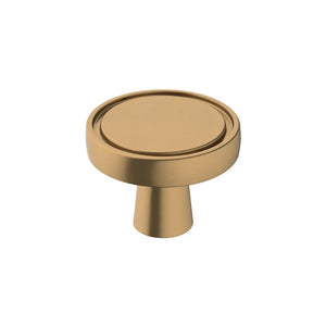 Amerock Cabinet Knob Champagne Bronze 1-3/8 inch (35 mm) Diameter Destine 1 Pack Drawer Knob Cabinet Hardware