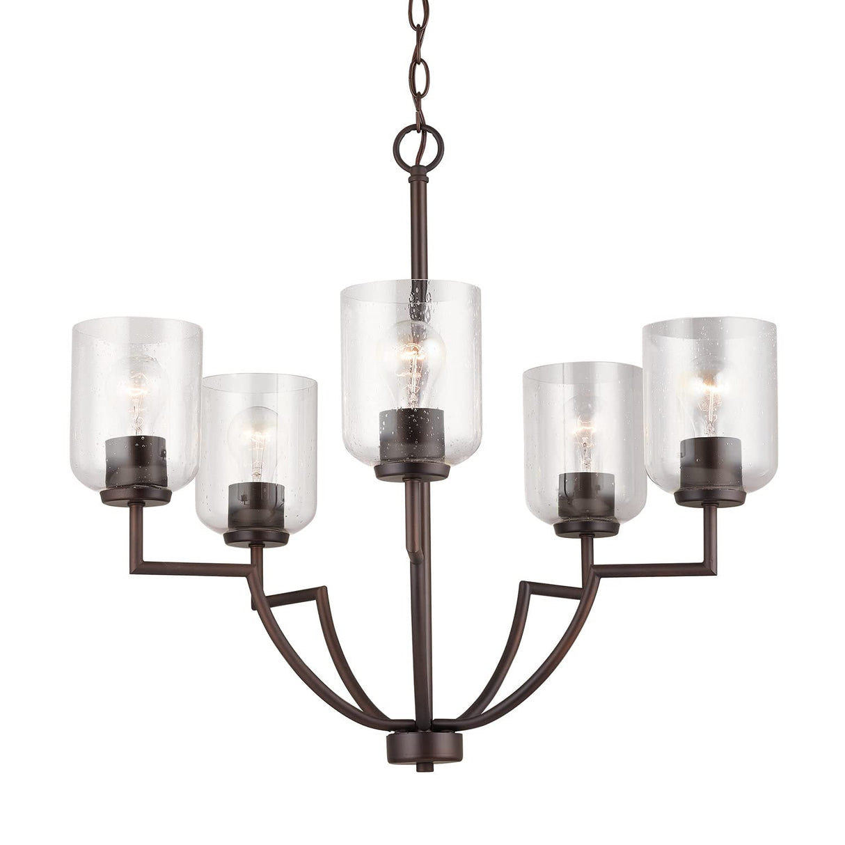 Capital Lighting 439351BZ-500 Carter 5 Light Chandelier Bronze