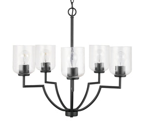Capital Lighting 439351MB-500 Carter 5 Light Chandelier Matte Black