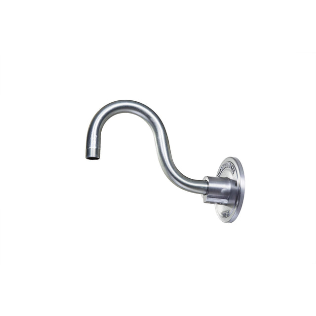 Millennium Lighting RGN10-GA RLM Outdoor Wall Sconce with 12" Wide Radial Wave Shade and 10" Gooseneck Stem