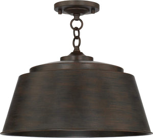 Capital Lighting 229111NG Tybee 1 Light Pendant Nordic Grey