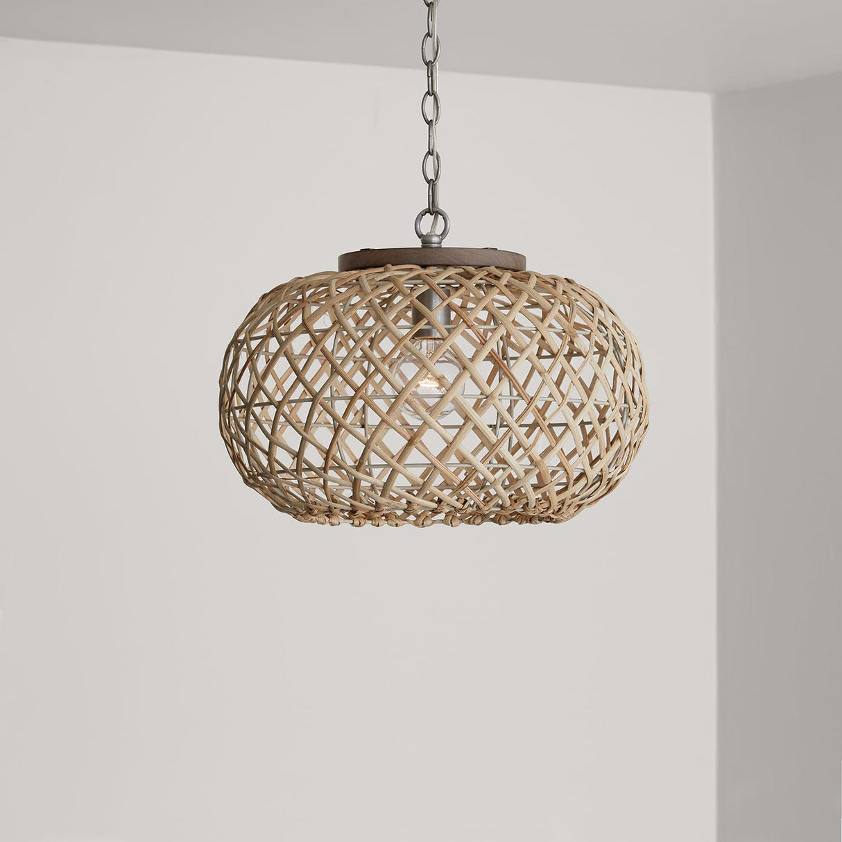 Capital Lighting 340811GK Rainey 1 Light Pendant Grey Wash and Antique Nickel