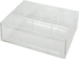 Hardware Resources VBPO-T01 Divided Acrylic Top Tray for Vanity Pullout