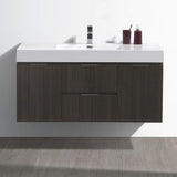 Fresca FCB8348WH-I Fresca Valencia 48" Glossy White Wall Hung Modern Bathroom Vanity