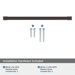 Amerock BP55283ORB Oil Rubbed Bronze Cabinet Pull 10-1/16 in (256 mm) Center-to-Center Cabinet Handle Blackrock Drawer Pull Kitchen Cabinet Handle Furniture Hardware