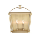 Alora WV312202VB MANOR WALL VANITY 2 LIGHT VINTAGE BRASS