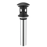 Gerber D495008BS 1 1/4" Drain With Overflow With Cover & Grid Strainer - Satin Black