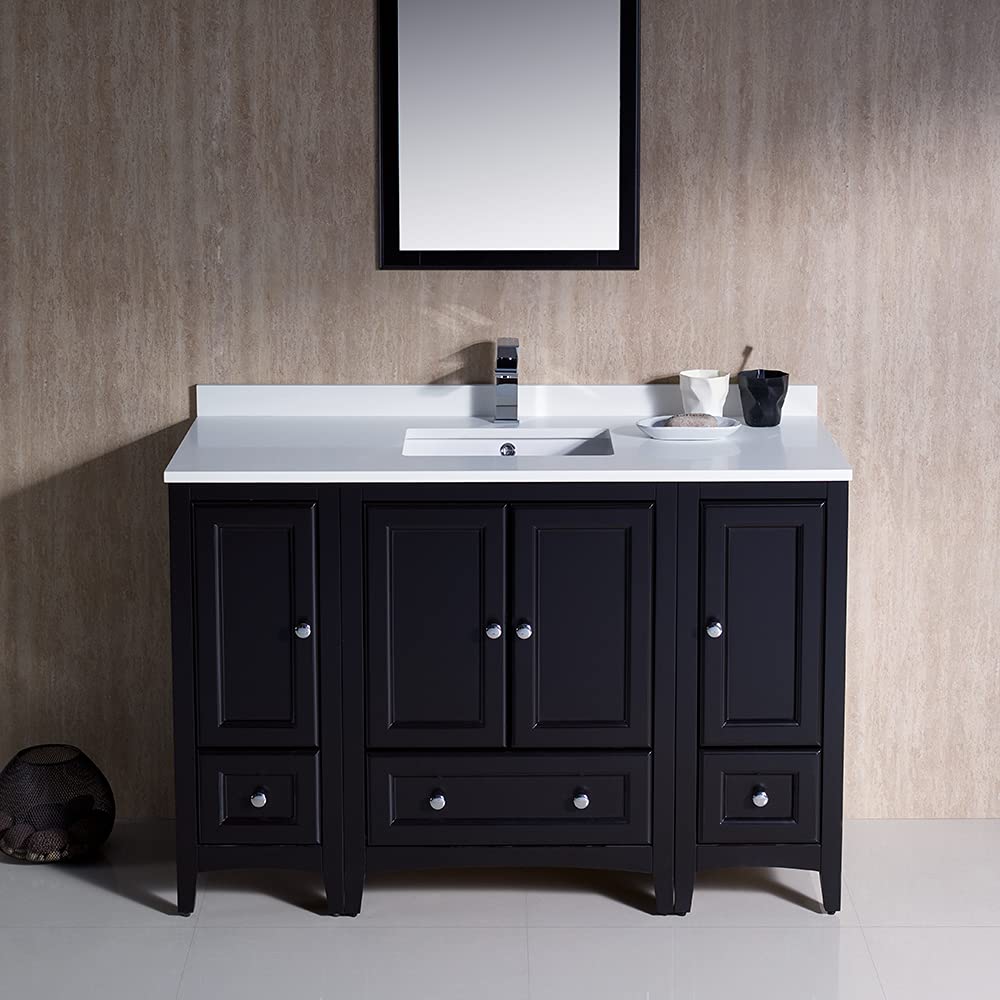 Fresca FVN20-122412GR Fresca Oxford 48" Gray Traditional Bathroom Vanity
