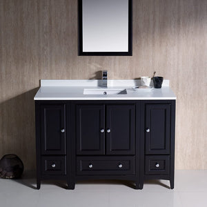 Fresca FVN20-122412GR Fresca Oxford 48" Gray Traditional Bathroom Vanity