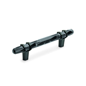 Amerock Cabinet Pull Marble Black/Black Bronze 3-3/4 inch (96 mm) Center-to-Center Carrione 1 Pack Drawer Pull Drawer Handle Cabinet Hardware