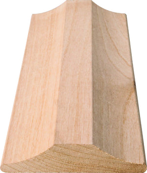 Hardware Resources RC1POP 7/8" D x 4-1/4" H Poplar Rope Crown Moulding