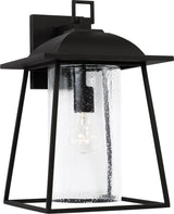 Capital Lighting 943613BK Durham 1 Light Outdoor Wall Lantern Black