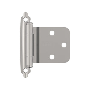 Amerock Cabinet Hinge Variable Overlay Hinge with Reverse Bevel Polished Chrome 2 Pack Self-Closing Hinge Face Mount Hinge Cabinet Door Hinge