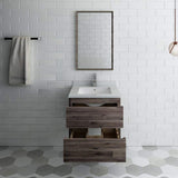 Fresca FVN3124ACA Fresca Formosa 24" Wall Hung Modern Bathroom Vanity w/ Mirror