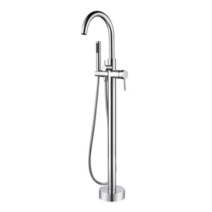 PULSE ShowerSpas 3021-FSTF-CH Chrome Freestanding Tub Filler with Diverter
