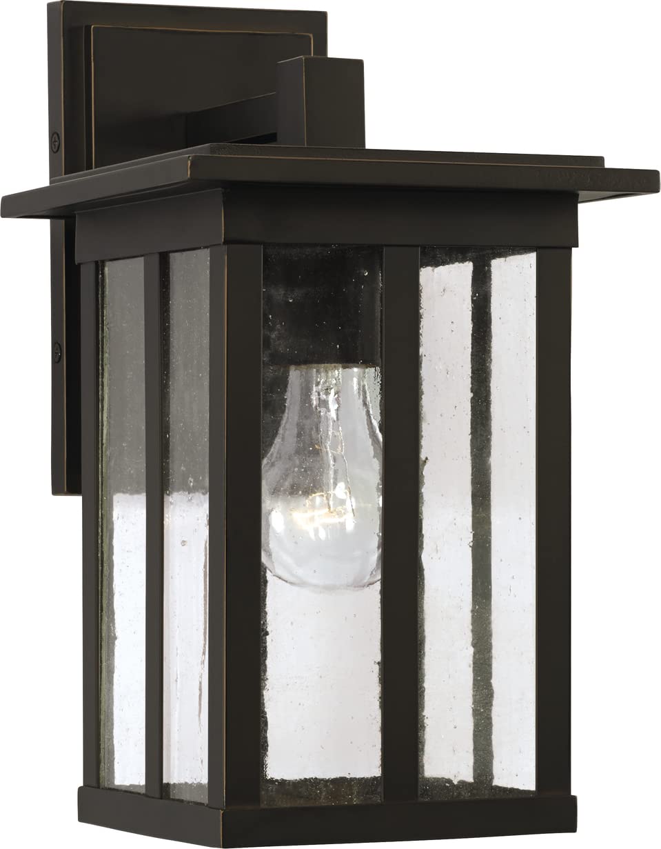 Capital Lighting 943811OZ Barrett 1 Light Outdoor Wall Lantern Oiled Bronze