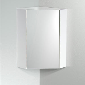 Fresca FMC5084WH Fresca Coda 18" White Corner Medicine Cabinet w/ Mirror Door