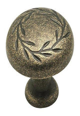Amerock Cabinet Knob Weathered Brass 1-5/16 inch (33 mm) Diameter Nature'S Splendor 1 Pack Drawer Knob Cabinet Hardware