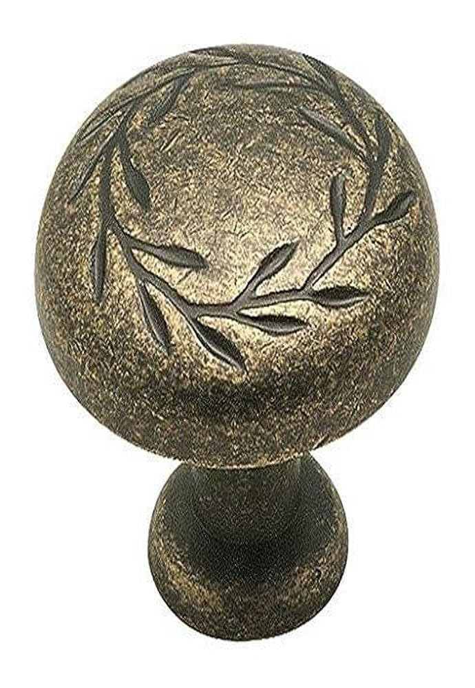 Amerock Cabinet Knob Elegant Brass 1-5/16 inch (33 mm) Diameter Nature'S Splendor 1 Pack Drawer Knob Cabinet Hardware
