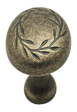 Amerock Cabinet Knob Elegant Brass 1-5/16 inch (33 mm) Diameter Nature'S Splendor 1 Pack Drawer Knob Cabinet Hardware