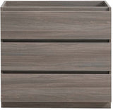 Fresca FCB9336MGO Fresca Lazzaro 36" Gray Wood Free Standing Modern Bathroom Cabinet