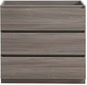 Fresca FCB9336MGO Fresca Lazzaro 36" Gray Wood Free Standing Modern Bathroom Cabinet