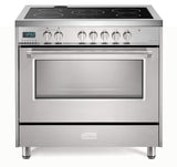 Verona VDFSEE365SS Designer 36" Electric Glass Top Range - Stainless Steel