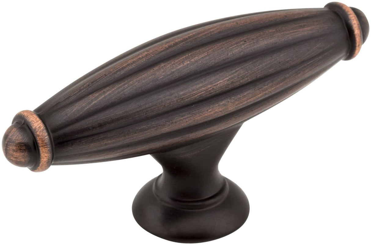 Jeffrey Alexander 618DBAC 2-5/8" Brushed Oil Rubbed Bronze Glenmore Cabinet "T" Knob