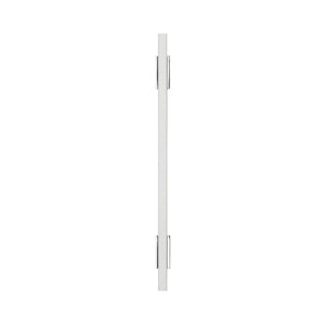 Amerock Cabinet Pull Polished Chrome/White 6-5/16 inch (160 mm) Center to Center Urbanite 1 Pack Drawer Pull Drawer Handle Cabinet Hardware