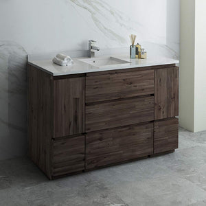 Fresca FCB31-123012ACA-FC Fresca Formosa 53" Floor Standing Modern Bathroom Cabinet