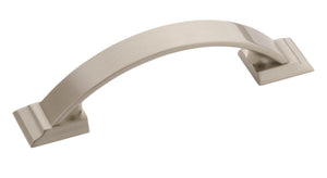 Amerock Cabinet Pull Satin Nickel 3 inch (76 mm) Center to Center Candler 1 Pack Drawer Pull Drawer Handle Cabinet Hardware