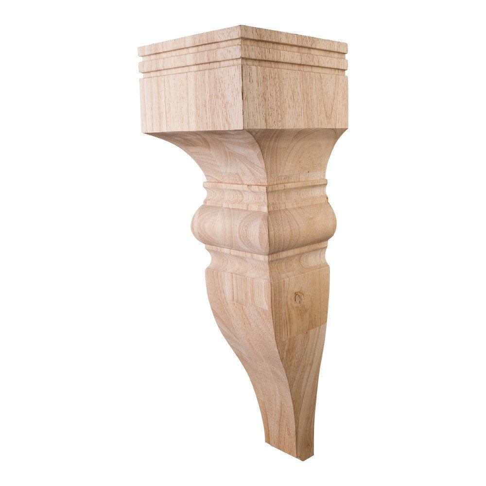 Hardware Resources COR23-3MP 7" W x 7" D x 22" H Maple Baroque Corbel