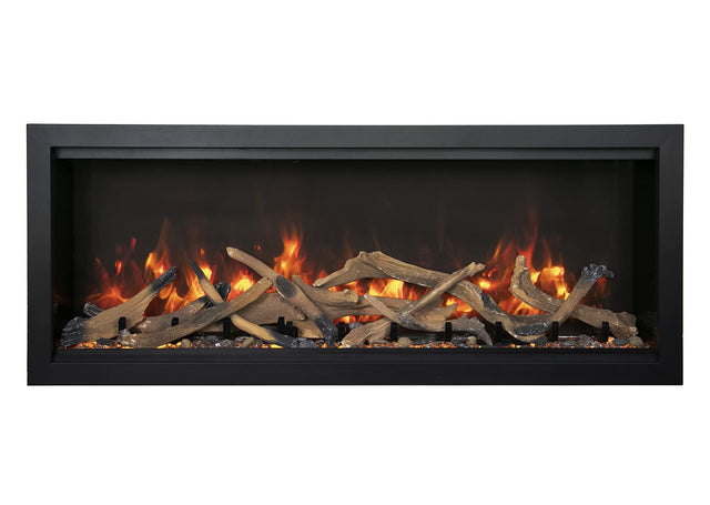 Amantii SYM-74-XT-BESPOKE Symmetry Xtra Tall Bespoke - 74" Indoor / Outdoor Electric Built In featuring, WiFi Compatibilty & Bluetooth Connectivity, MultiFunction Remote, and a Selection of Media Options