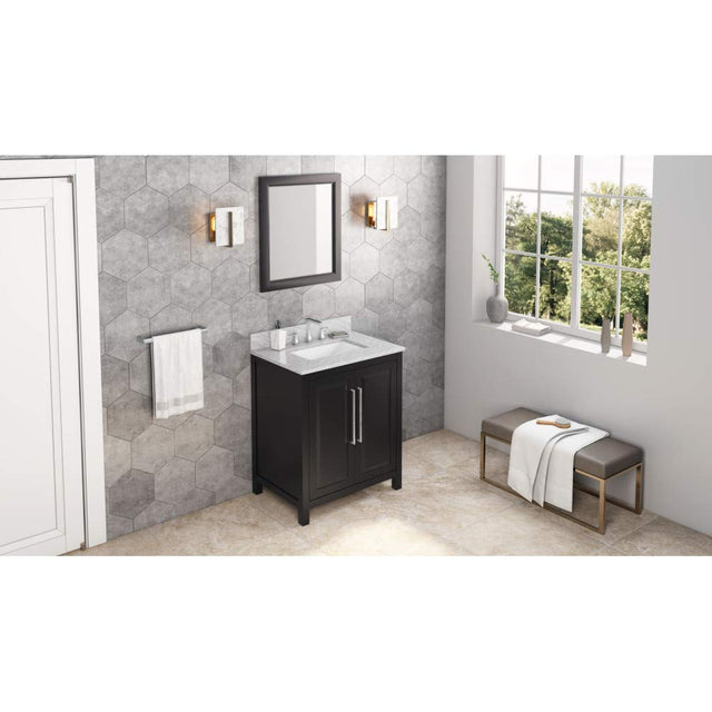 Jeffrey Alexander MIR2CAD-24-BK 24 W x 1" D x 28" H Black Cade mirror