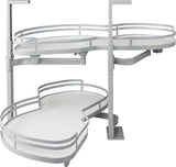 Hardware Resources BCSO221GWH-LH 21" Grey and White Blind Corner Swingout for Openings on the Left of the Blind