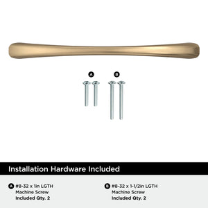 Amerock BP37231CZ Champagne Bronze Cabinet Pull 5-1/16 inch (128mm) Center-to-Center Cabinet Hardware Vaile Furniture Hardware Drawer Pull