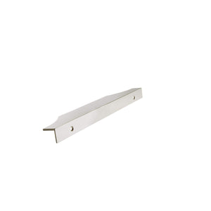 Amerock Cabinet Edge Pull Polished Nickel 8-9/16 inch (217 mm) Center to Center Extent 1 Pack Drawer Pull Drawer Handle Cabinet Hardware