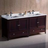 Fresca FCB20-3636GR-CWH-U Double Sink Cabinets with Sinks