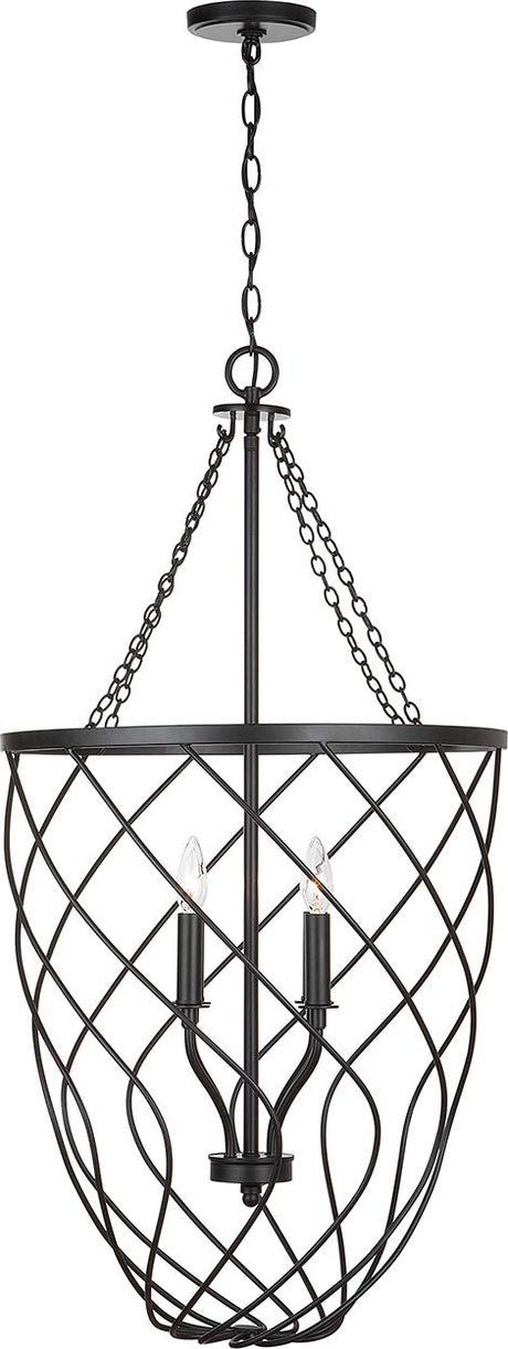 Capital Lighting 531641MB Sonnet 4 Light Foyer Matte Black