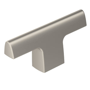 Amerock Cabinet Knob Satin Nickel 2-1/2 inch (64 mm) Length Riva 1 Pack Drawer Knob Cabinet Hardware