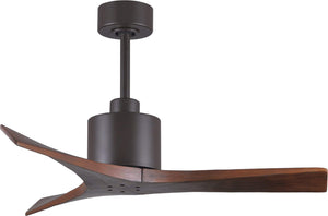 Matthews Fan MW-TB-WA-42 Mollywood 6-speed contemporary ceiling fan in Textured Bronze finish with 42” solid walnut tone blades