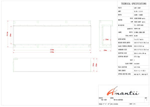 Amantii TRV-85-BESPOKE Tru View Bespoke - 85" Indoor / Outdoor 3 Sided Electric Fireplace Featuring a 20" Height, WiFi Compatibility, Bluetooth Connectivity, Multi Function Remote, and a Selection of Media Options