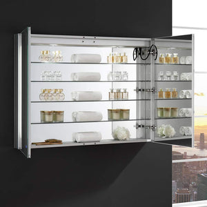 Fresca FMC014836 Fresca Tiempo 48" Wide x 36" Tall Bathroom Medicine Cabinet w/ LED Lighting & Defogger
