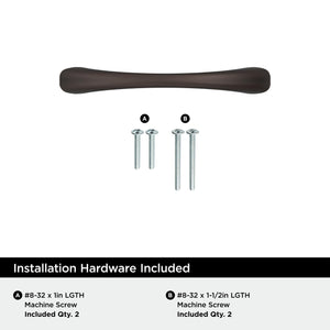 Amerock BP37230ORB Oil-Rubbed Bronze Cabinet Pull 3 inch (76mm) Center-to-Center Cabinet Hardware Vaile Furniture Hardware Drawer Pull