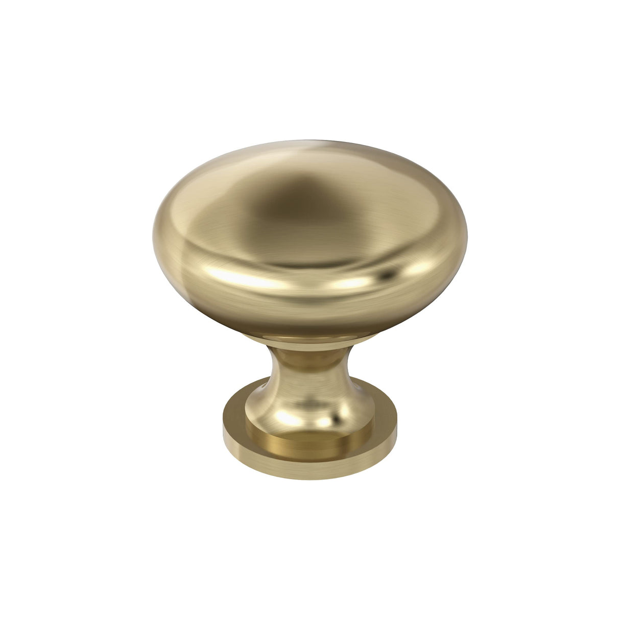 Amerock Cabinet Knob Golden Champagne 1-1/4 in (32 mm) Diameter Drawer Knob Edona Kitchen and Bathroom Cabinet Hardware Furniture Hardware