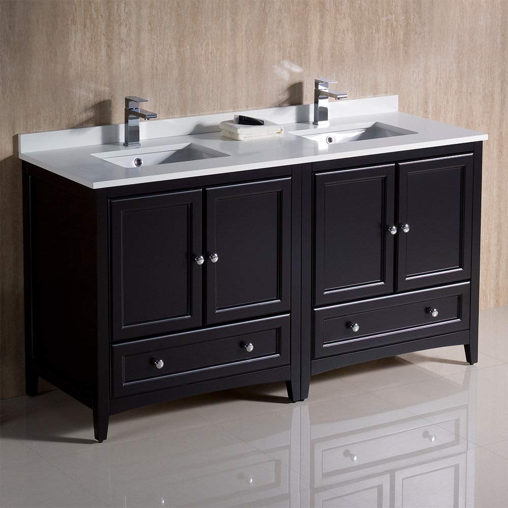 Fresca FCB20-3030ES-CWH-U Double Sink Cabinets with Sinks