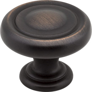 Jeffrey Alexander 117SBZ 1-1/4" Diameter Satin Bronze Bremen 1 Cabinet Knob