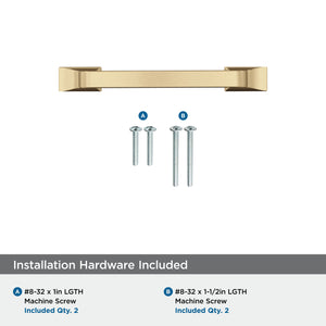 Amerock Cabinet Pull Champagne Bronze 3 in (76 mm) Center-to-Center Drawer Pull Westerly Kitchen and Bath Hardware Furniture Hardware