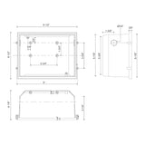 Kuzco ER7108-CBOX CONCRETE BOX FOR ER7108-BK/GY