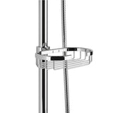 PULSE ShowerSpas 1011-III-CH Kauai III Shower System, with 8" Rain Showerhead, 5-Function Hand Shower, Adjustable Slide Bar and Soap Dish, Polished Chrome Finish